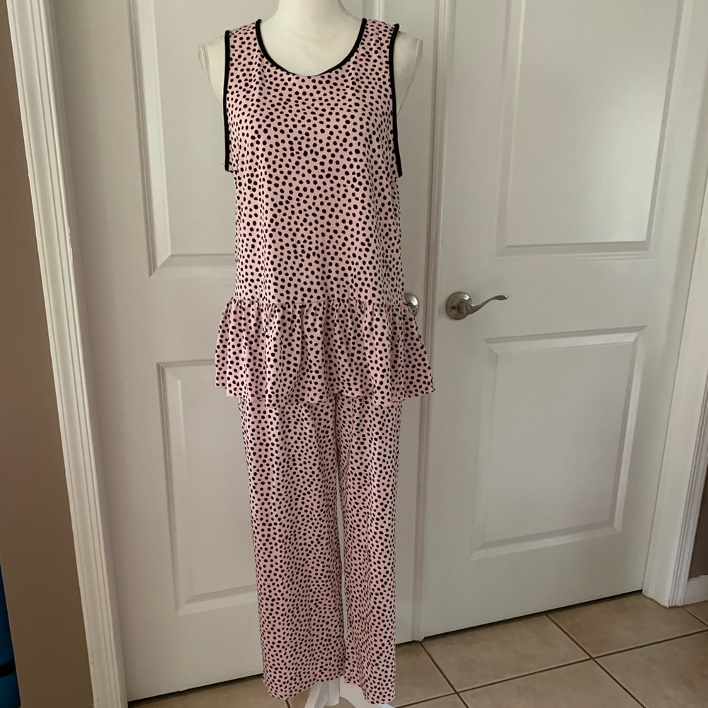 NWOT KATE SPADE NEW YORK polka dot pajama set